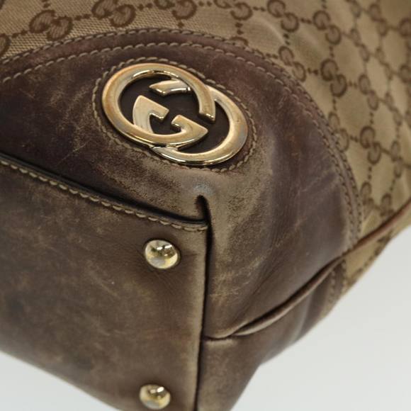 GUCCI GG Canvas Tote Bag Beige 169945 Auth th3742 - Picture 9 of 16